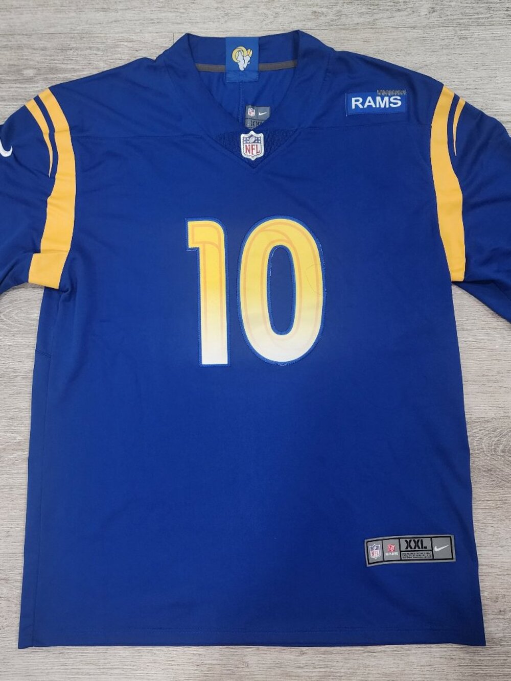NFL On Field LA Rams #10 Cooper Kupp Sewn Blue Jersey Men's Size XXL